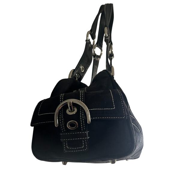 Vintage Coach Soho Black Mini Boston Signature Purse - Picture 4 of 9
